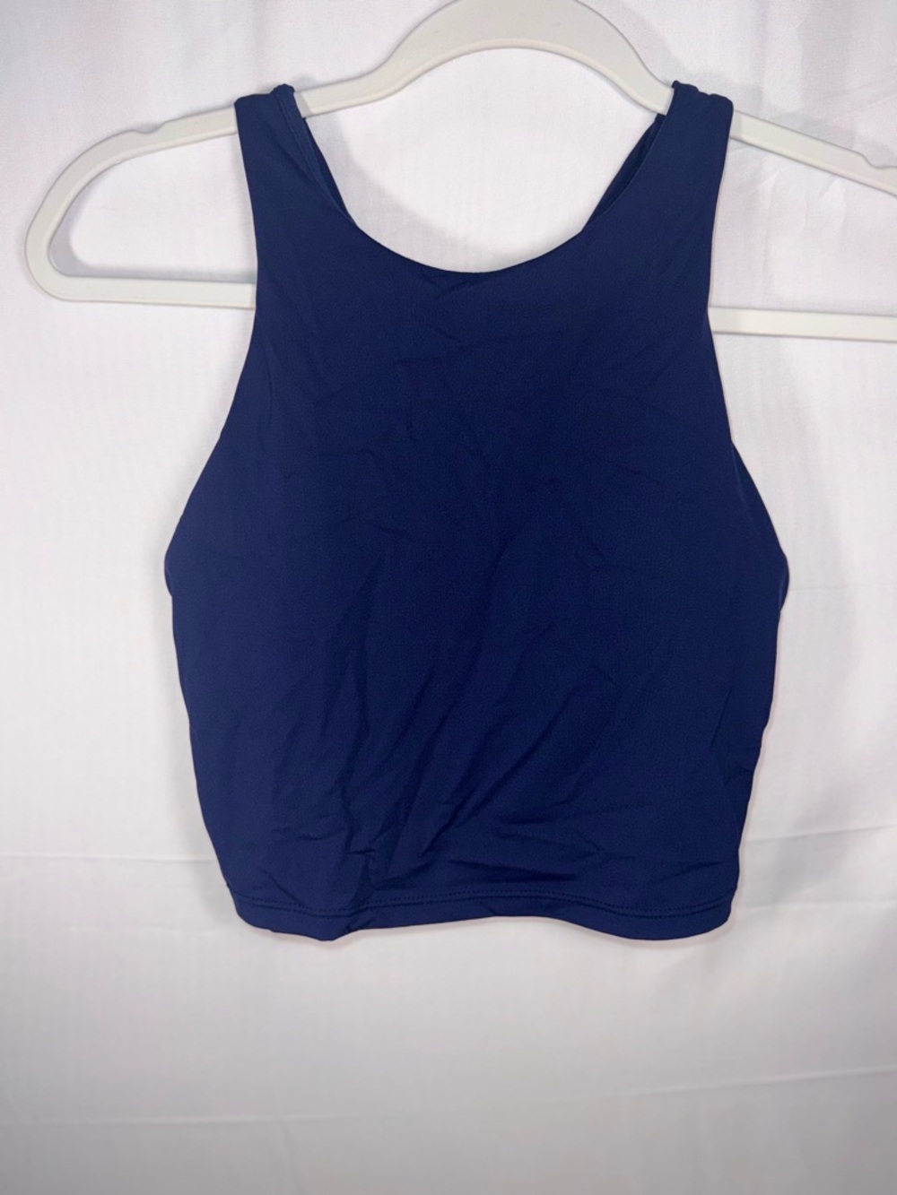 Athleta Women’s Navy Blue Athletic Padded Sports Bra size Small